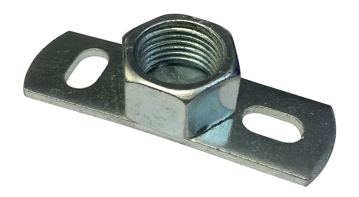 Walraven grundflange 1/2''. Elforzinket. 80x25mm med påsvejset muffe