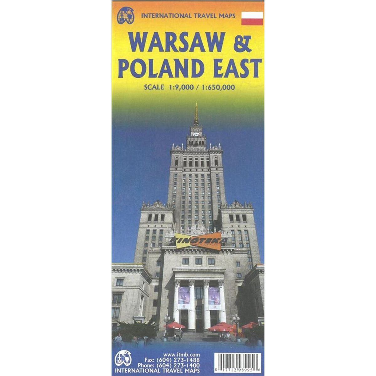 Warsaw & Poland East Travel Reference Map - Itmb - English Book