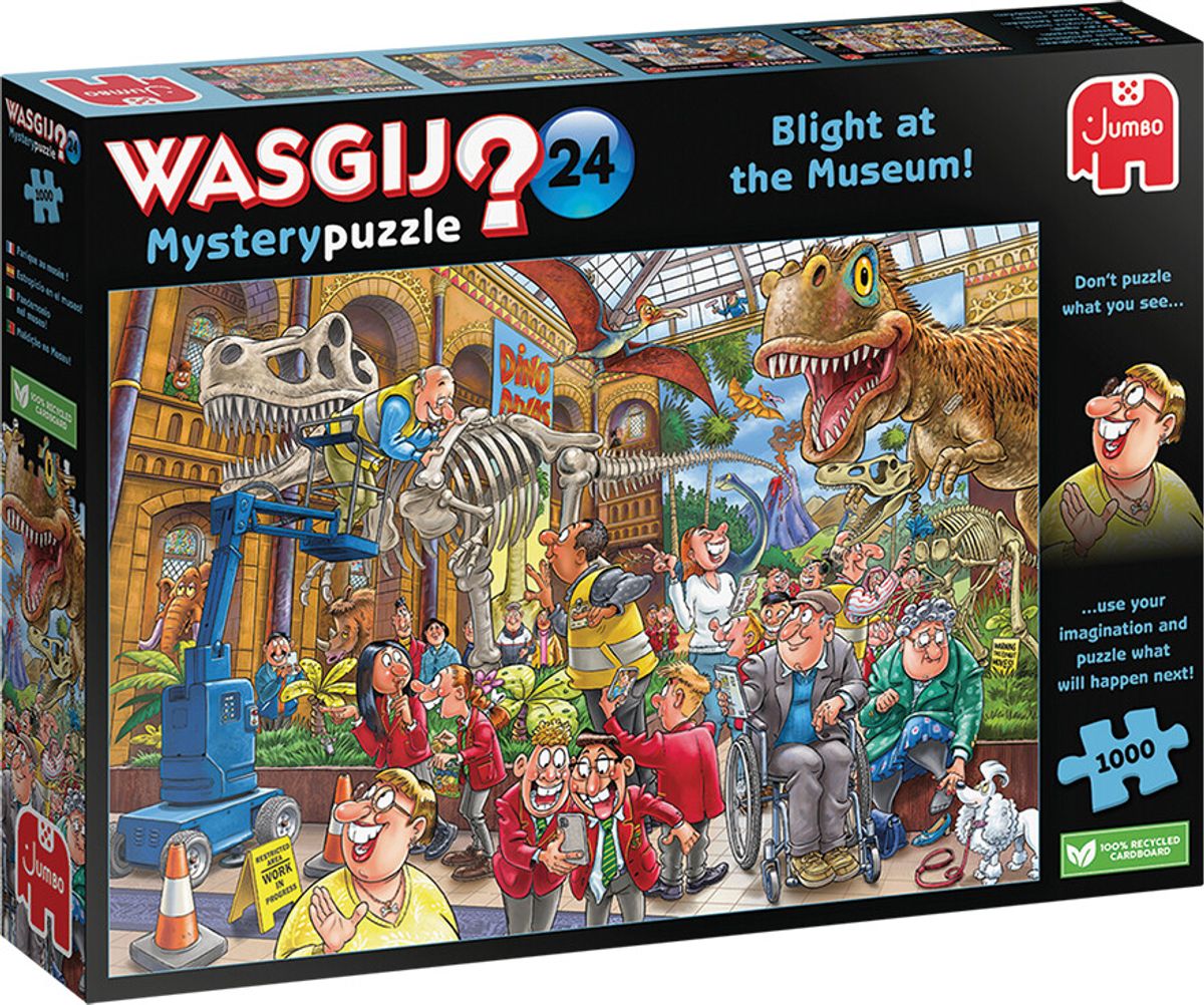 Wasgij - Mystery 24 Puslespil - 1000 Brikker - Blight At The Museum!