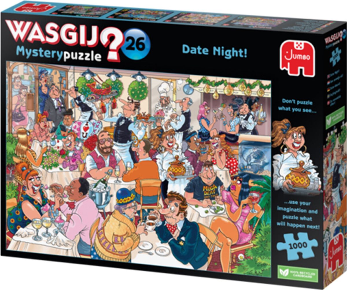 Wasgij - Mystery 26 Puslespil - Date Night! - 1000 Brikker