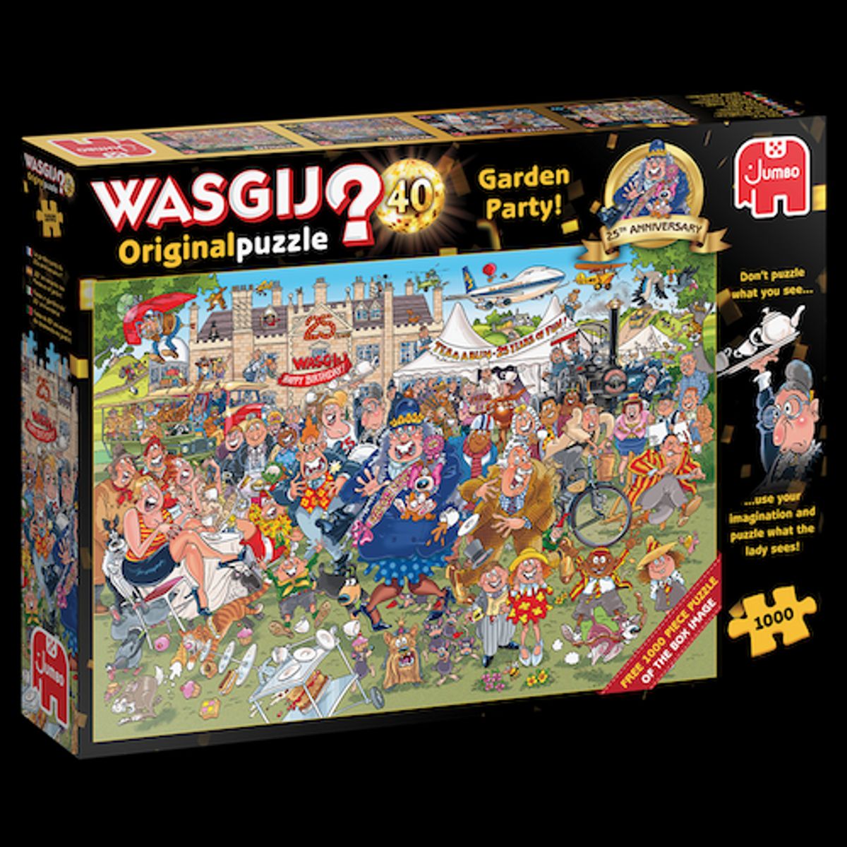 Wasgij original 40: Fest i haven - 2x1000 brikker