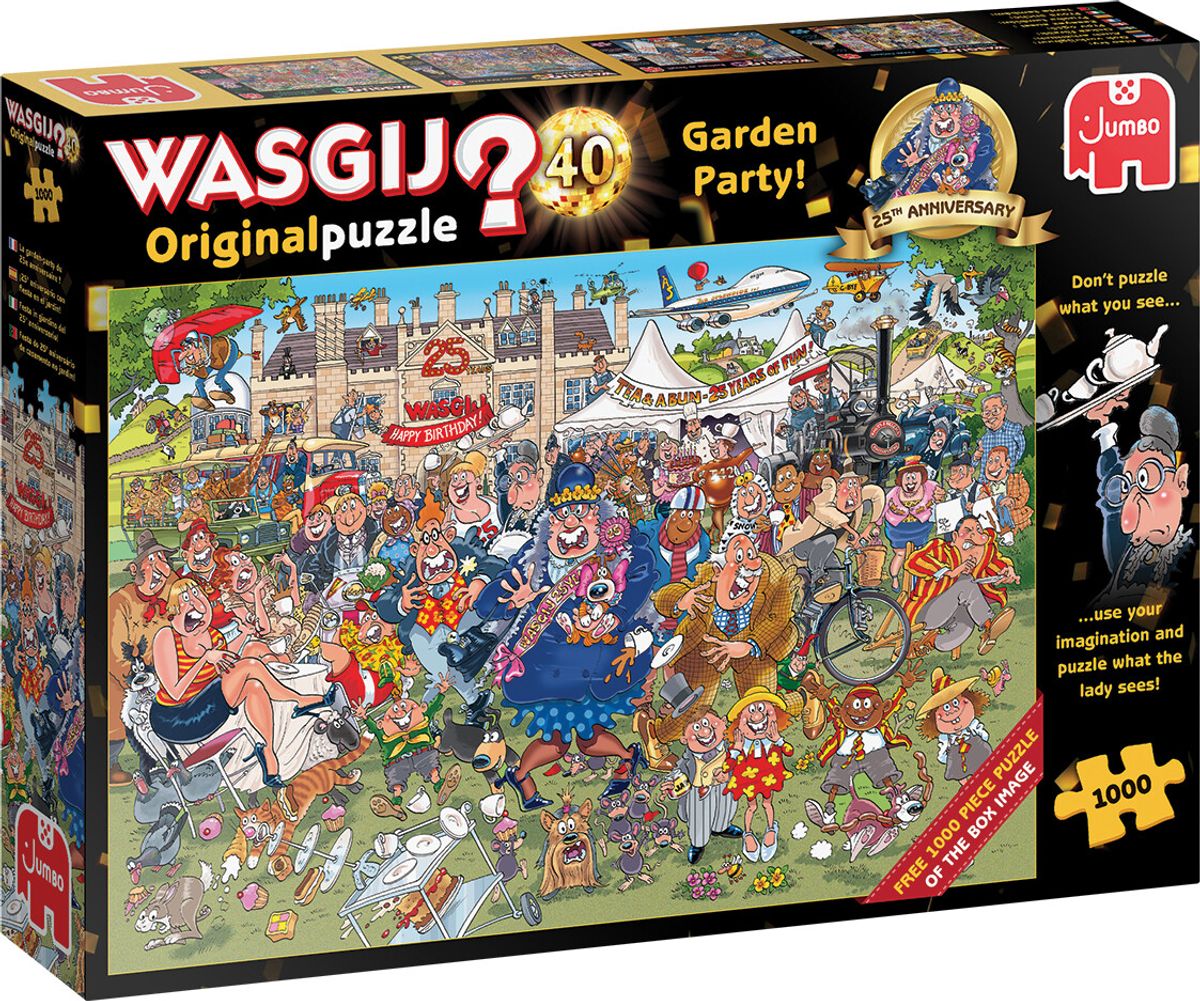 Wasgij - Original 40 Puslespil - 1000 Brikker - Garden Party!