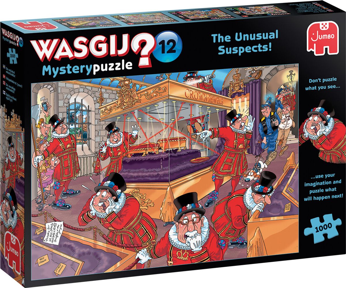 Wasgij Puslespil - Mystery 12 - The unusual Suspects! - 1000 Brikker