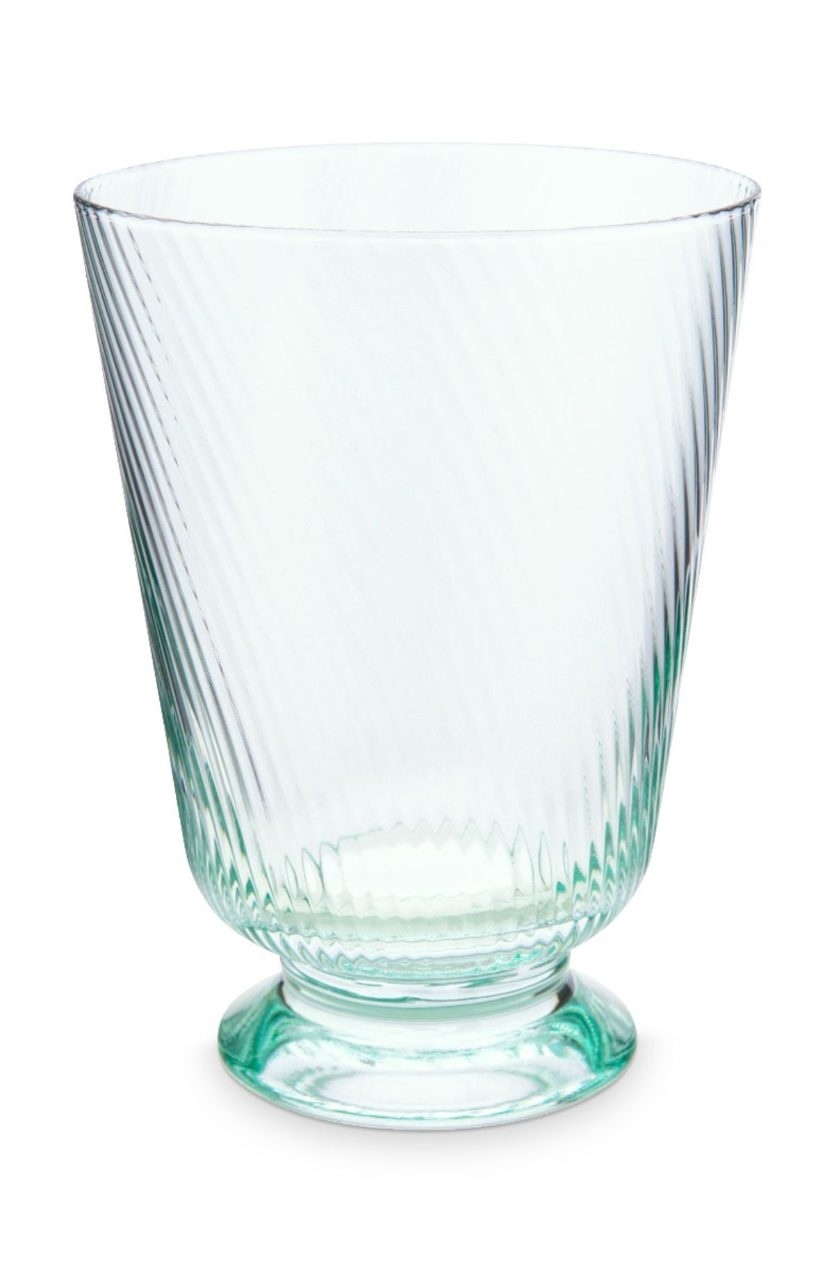 Water Glass Twisted Green 360ml