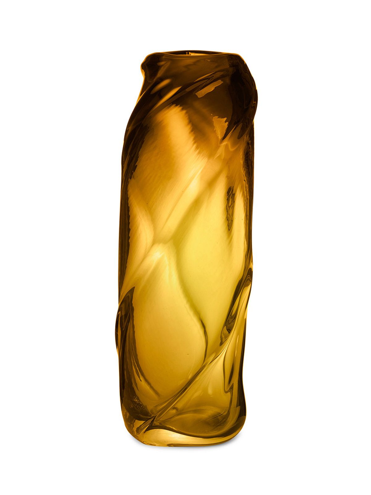 Water Swirl vase fra Ferm Living (Amber)