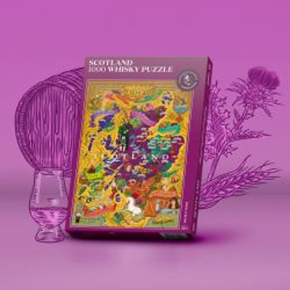 Water & Wines Whisky Puzzle - Scotland - Puslespil