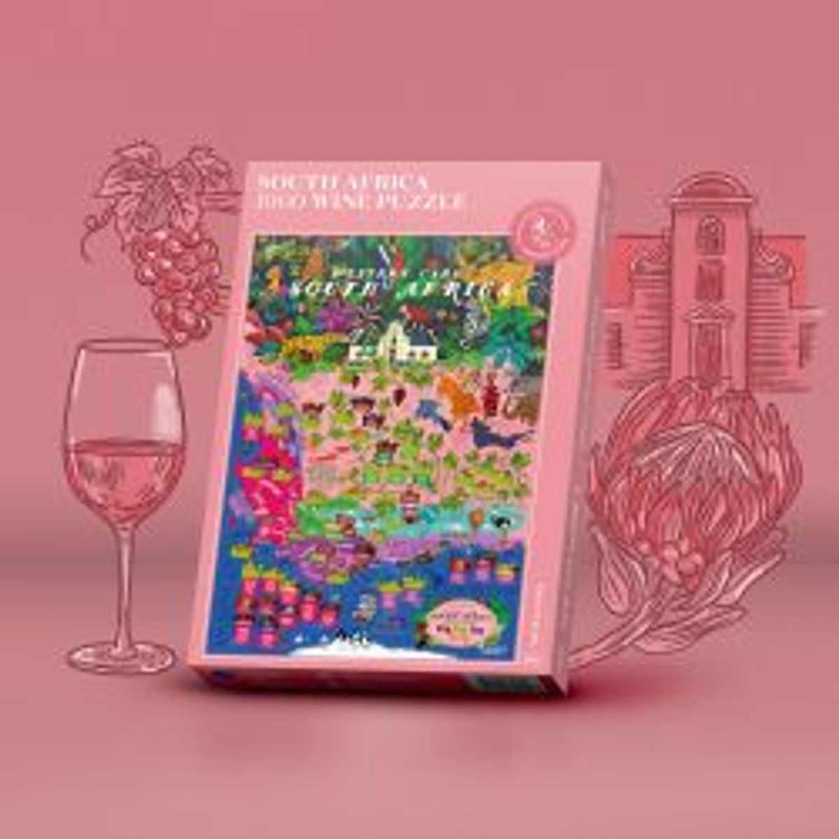 Water & Wines Wine Puzzle - South Africa - Puslespil