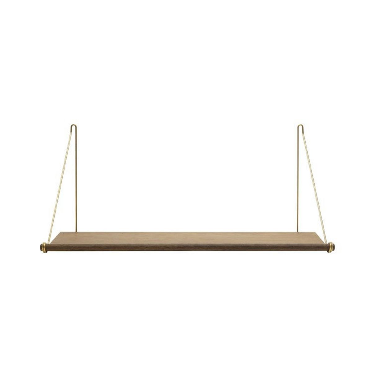 We Do Wood Loop Shelf Hylde Smoked Oak/Brass