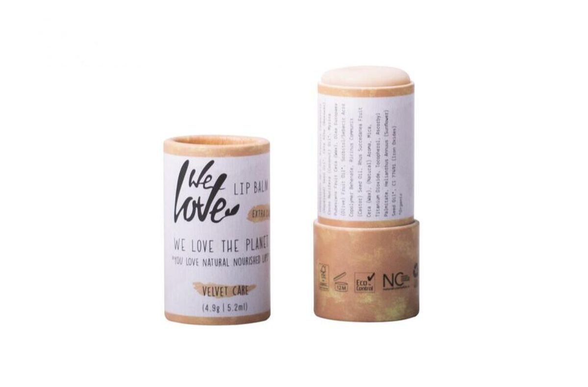 We Love The Planet Lip Balm Velvet Care, 4,9g.