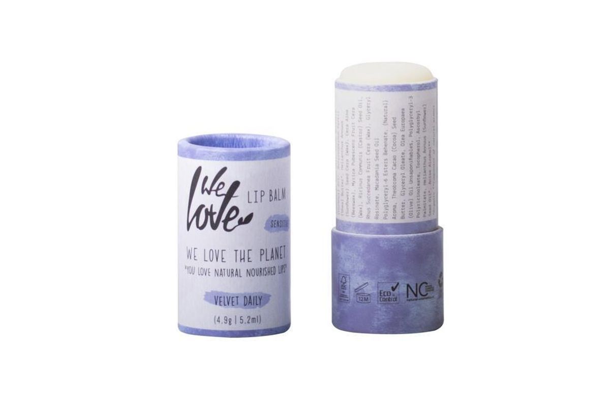 We Love The Planet Lip Balm Velvet Daily, 4,9g.