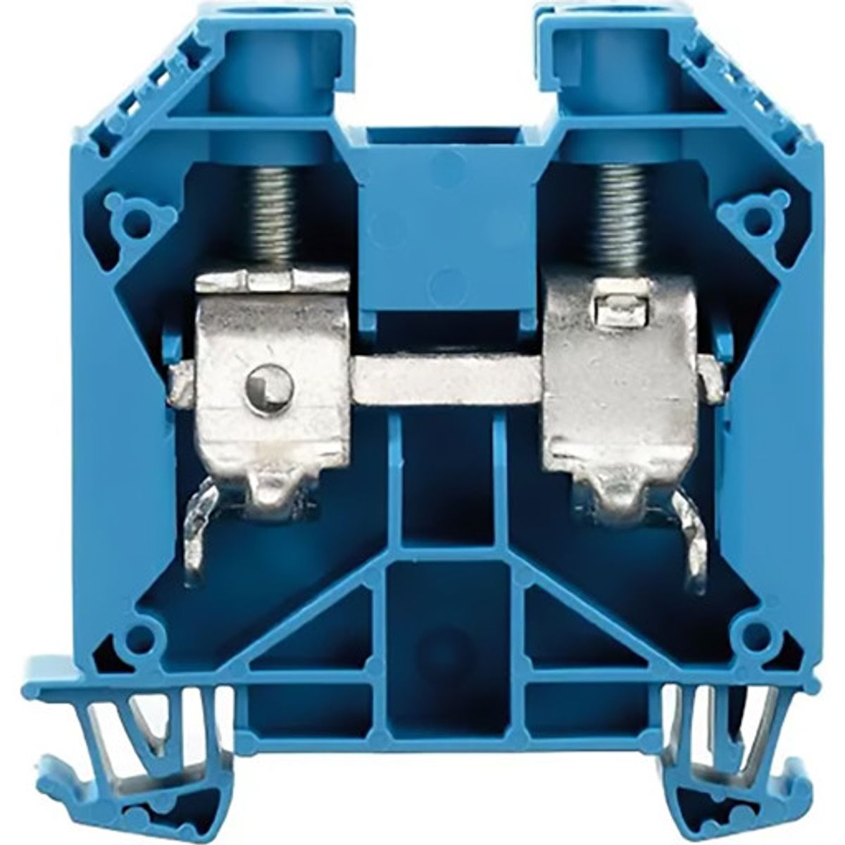 Weidmüller WDU gennemgangsklemme, blå på 35 mm²