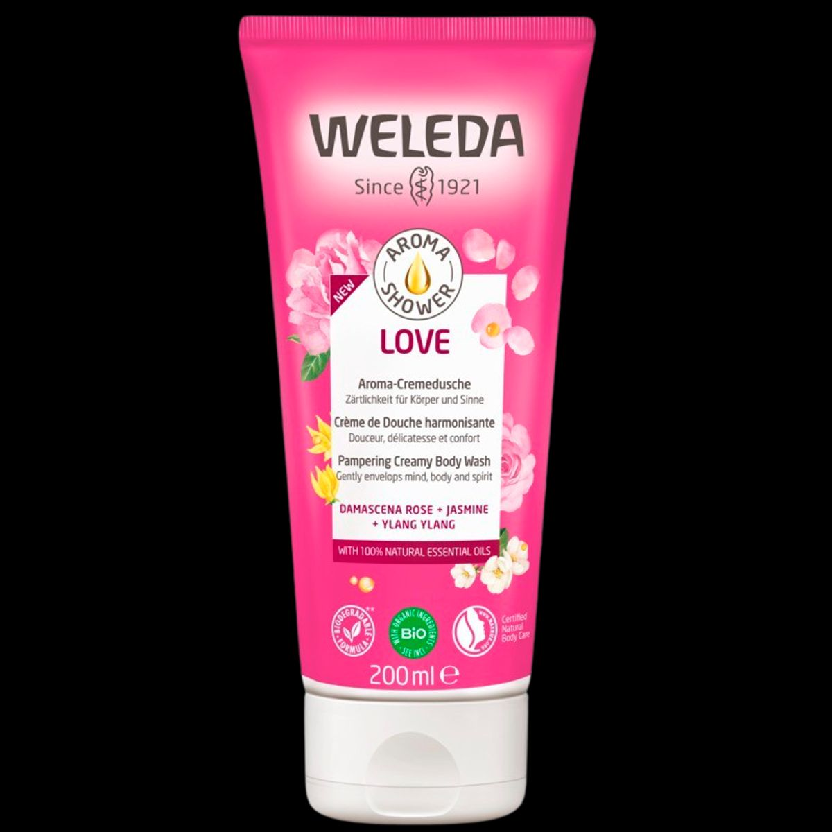 Weleda Aroma Shower Love Creamy Body Wash - 200 ml.