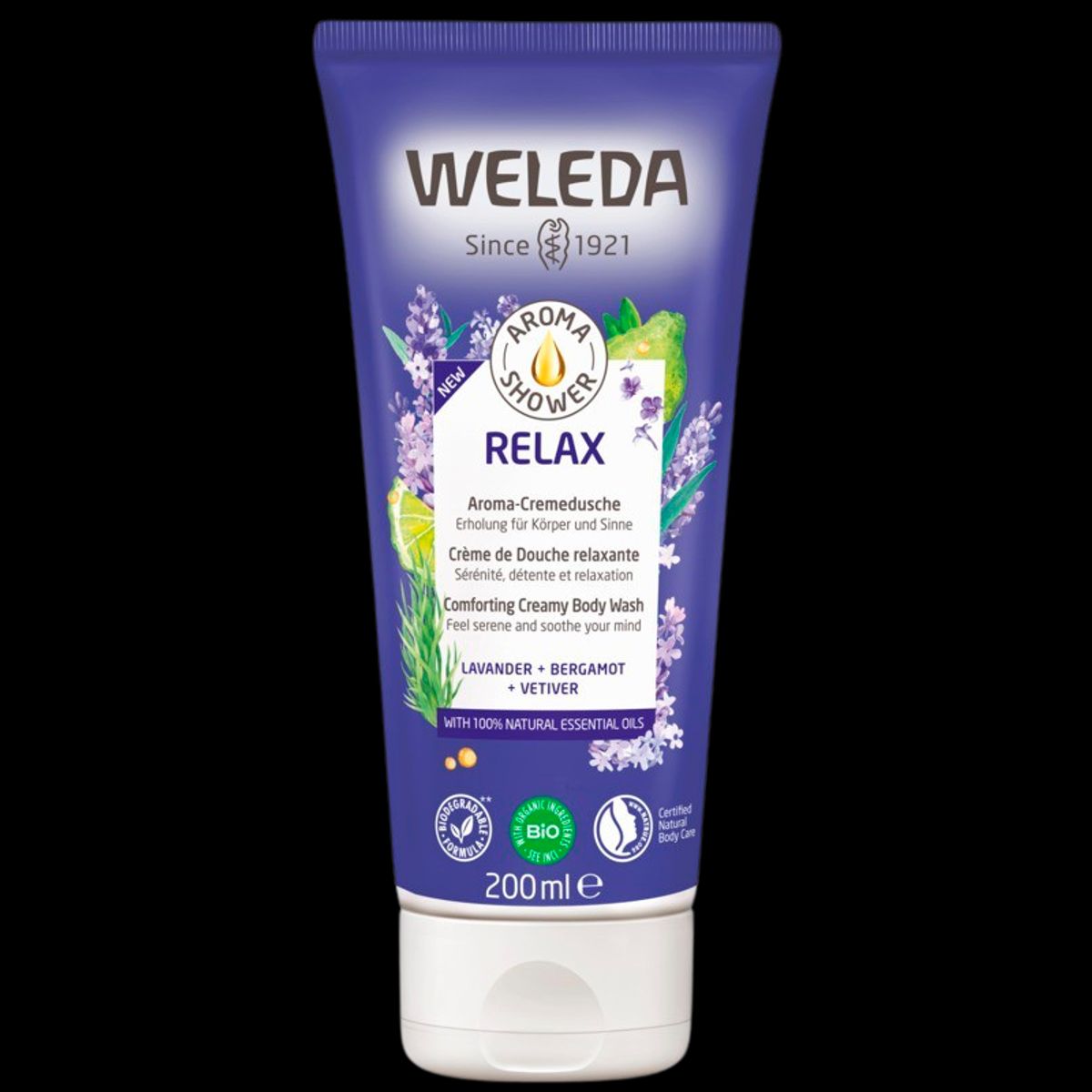 Weleda Aroma Shower Relax Creamy Body Wash (200 ml)