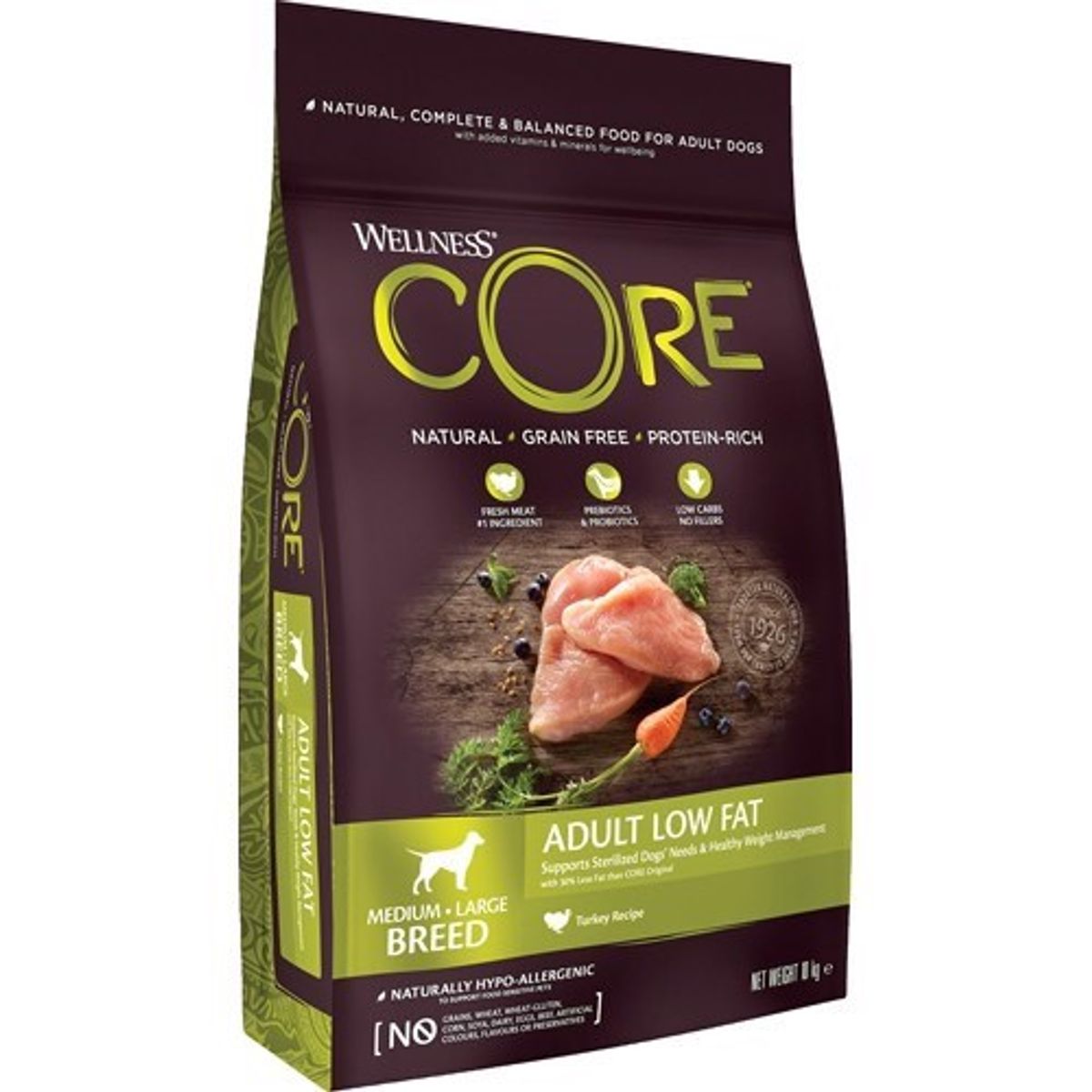 Wellness Core Adult Low Fat Turkey, 10 kg