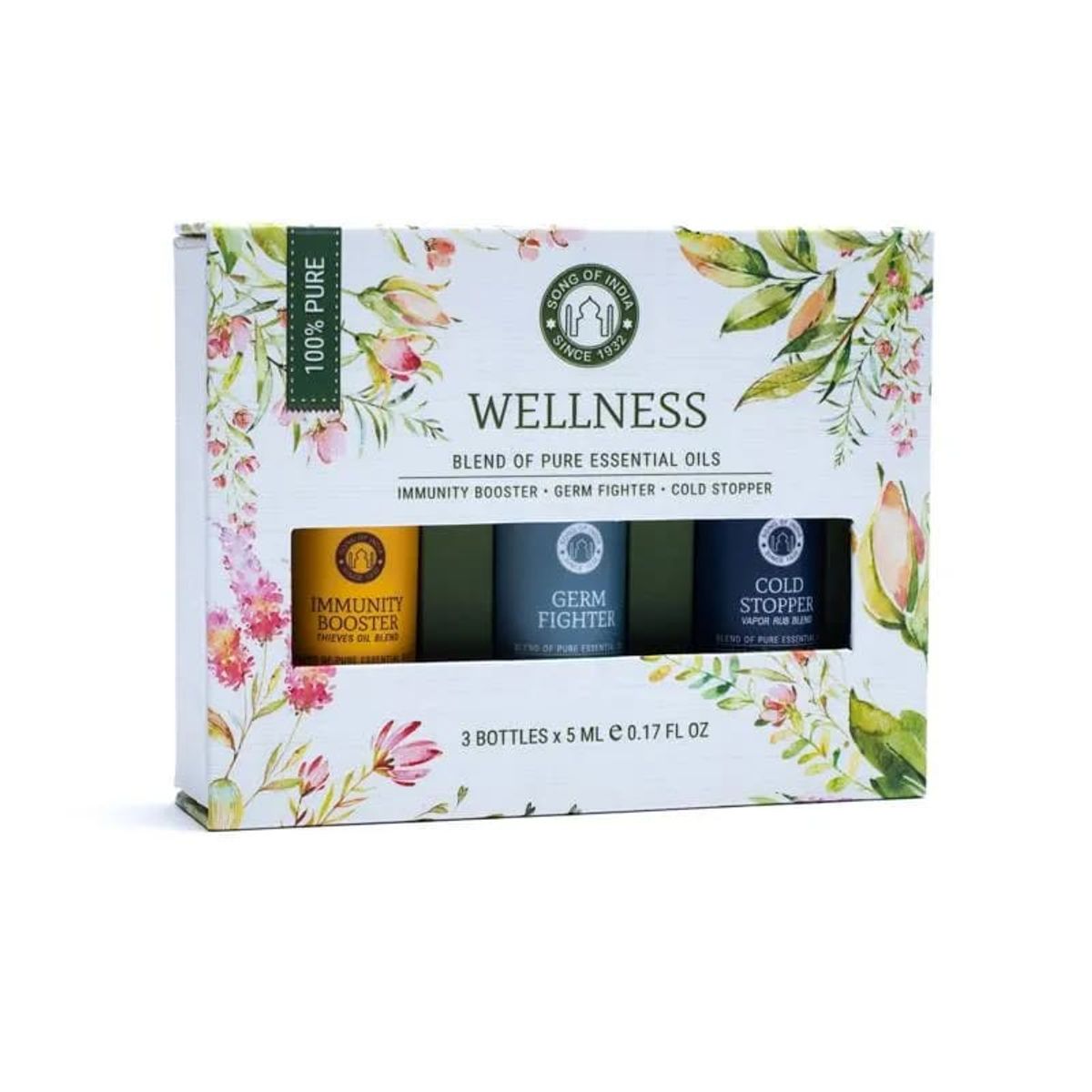 WELLNESS ÆTERISKE OLIER - IMMUNITY BOOSTER, GERM FIGHTER & COLD STOPPER - SONG OF INDIA - Æterisk olie - Song of India - StudioBuus