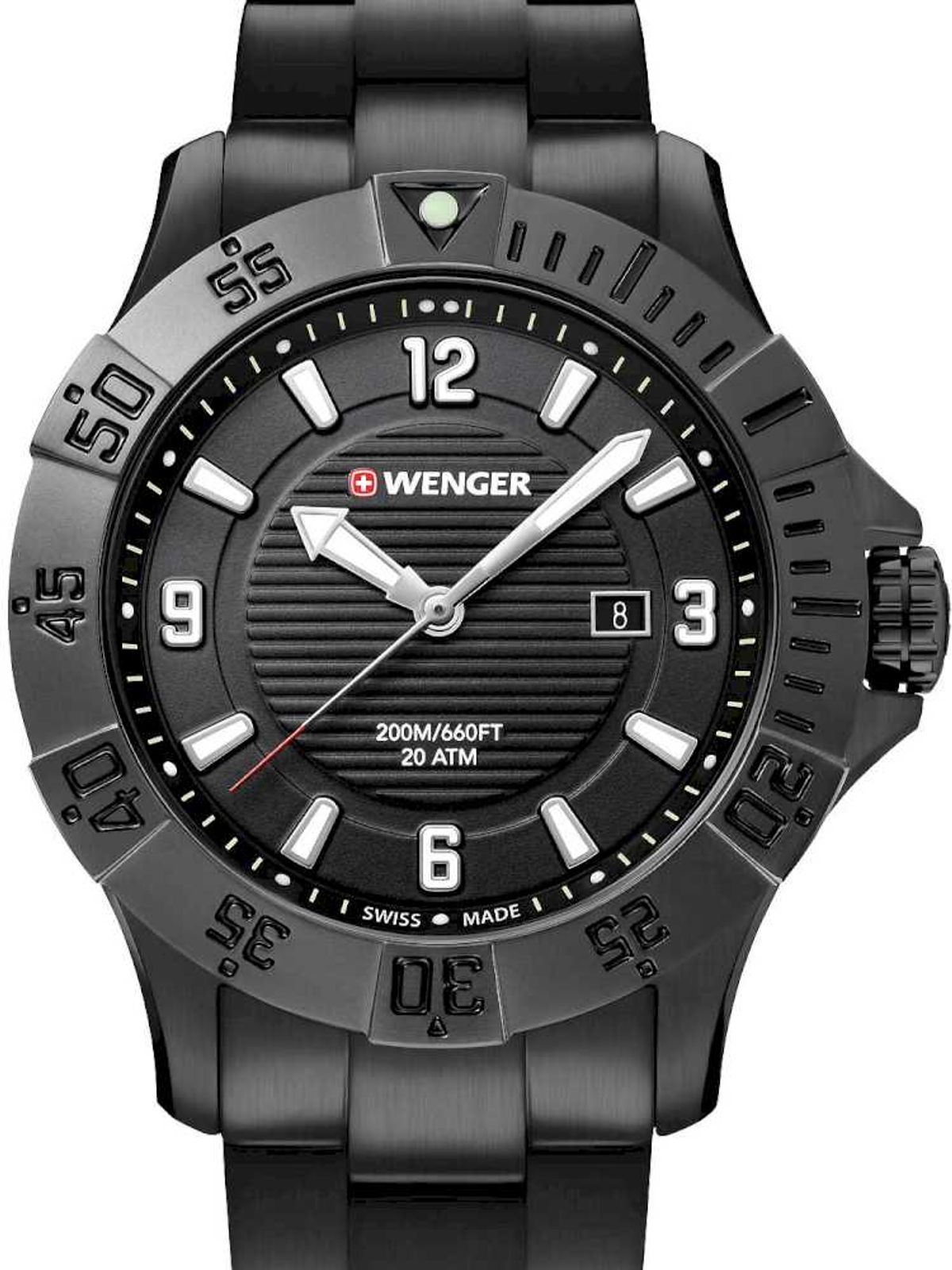 Wenger 01.0641.135 Herreur Seaforce Sort Ur