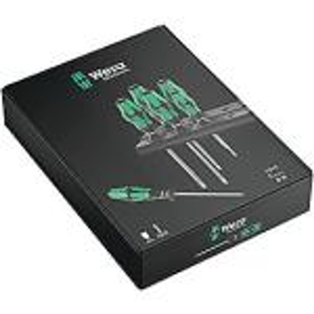 WERA 334/6 Rack skruetrækkersæt Kraftform Plus Lasertip + Rack, 6 dele