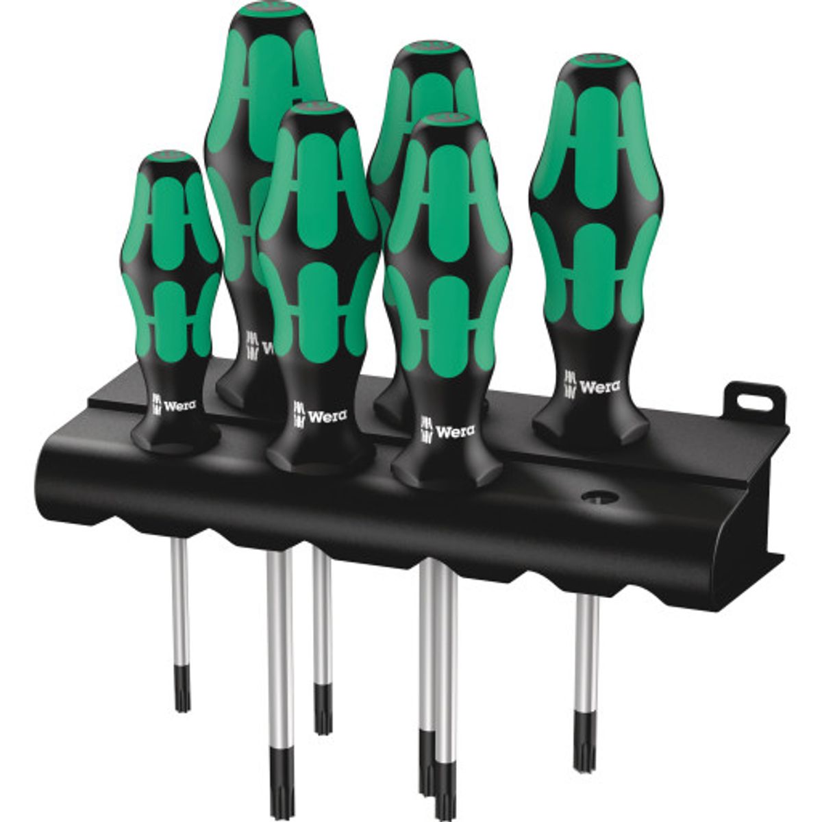 Wera 367/6 TORX® skruetrækkersæt Kraftform Plus + rack, 6 dele