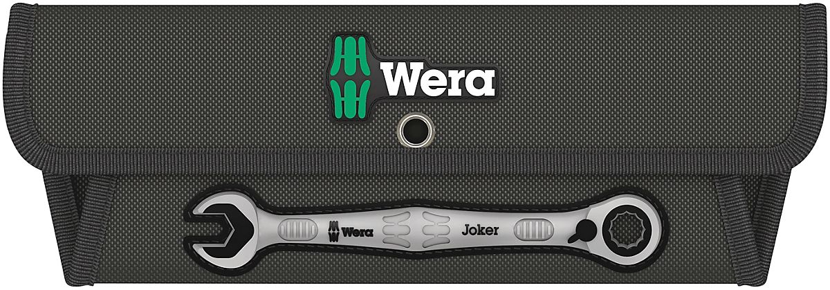 WERA 6000 Joker 4 Set 1 gaffelnøgle- og ringskralde sæt, 4 dele 10-19mm