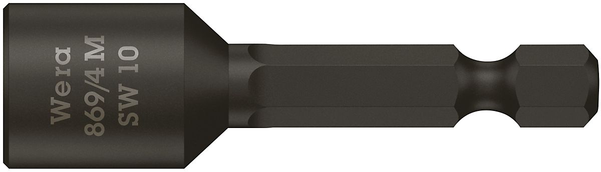 WERA 869/4 M Topnøgleindsatser, magnetisk, 10 x 65 mm