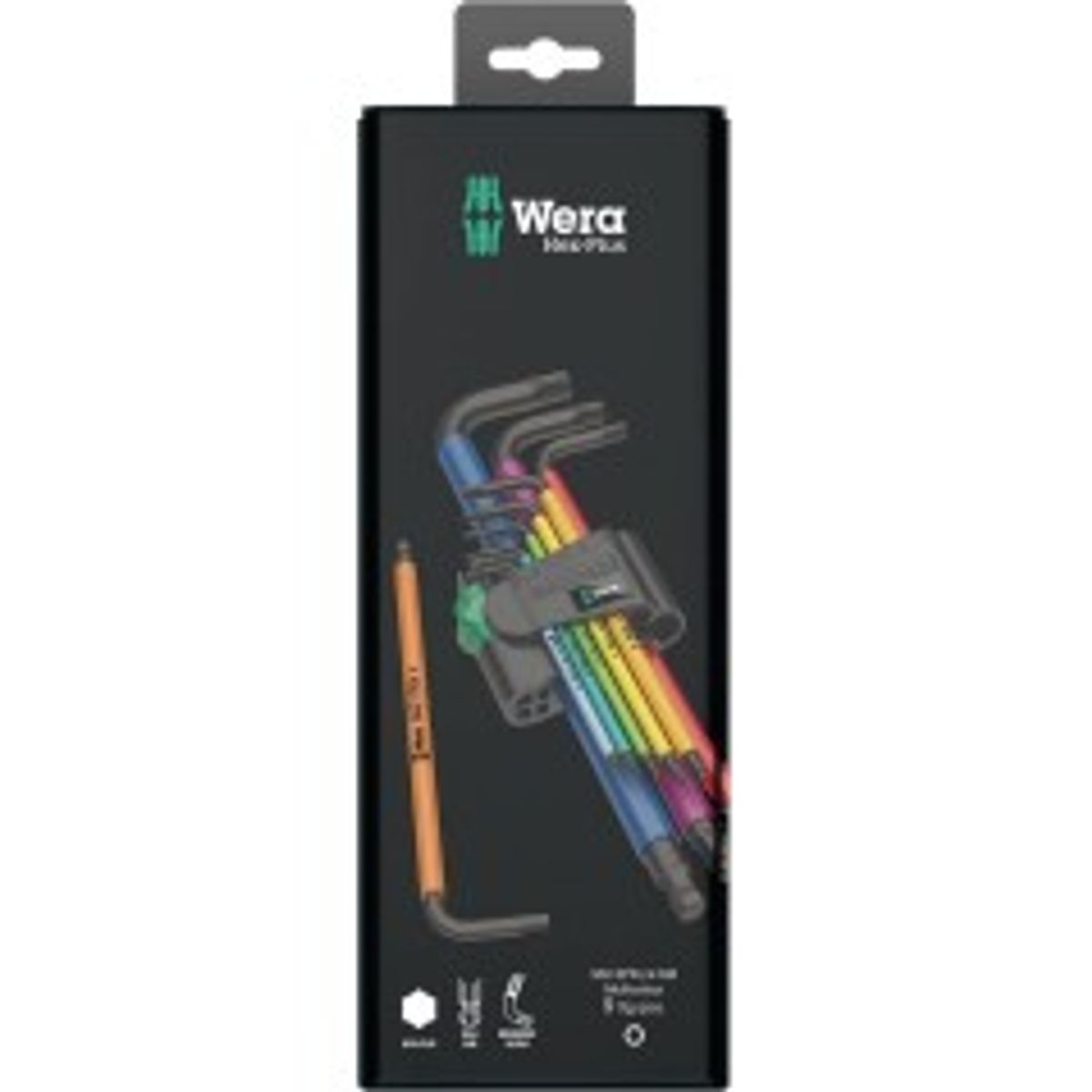 Wera 950/9 Hex-Plus L-nøglesæt 9 Dele