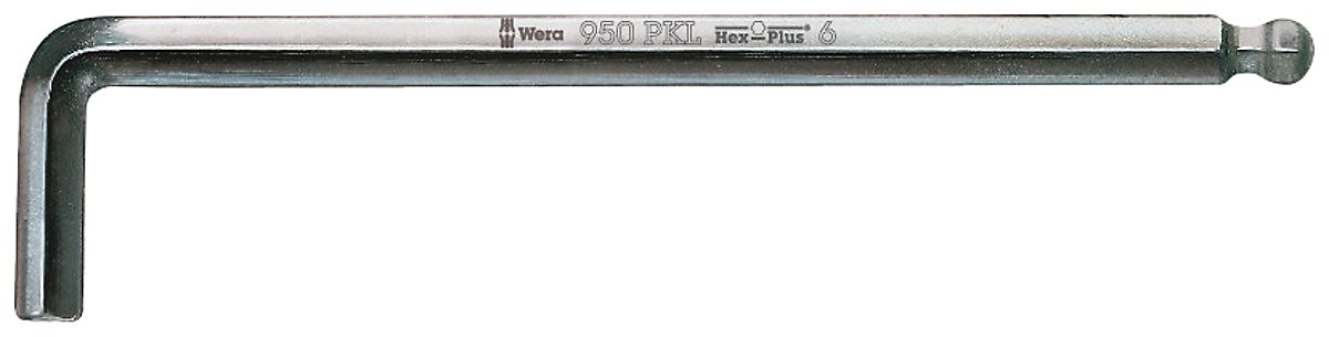 WERA 950 PKL Vinkelnøgle, metrisk, stelforkromet, 2 x 100 mm