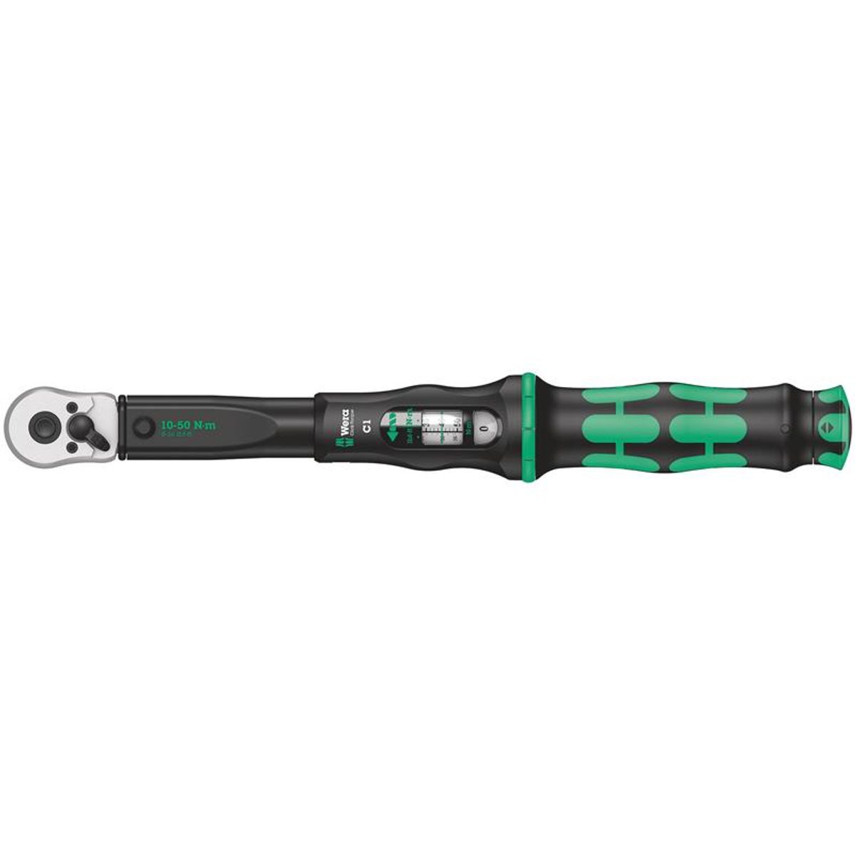 Wera Click-Torque C 1 momentnøgle med omskifter-skralde, 10-50 Nm