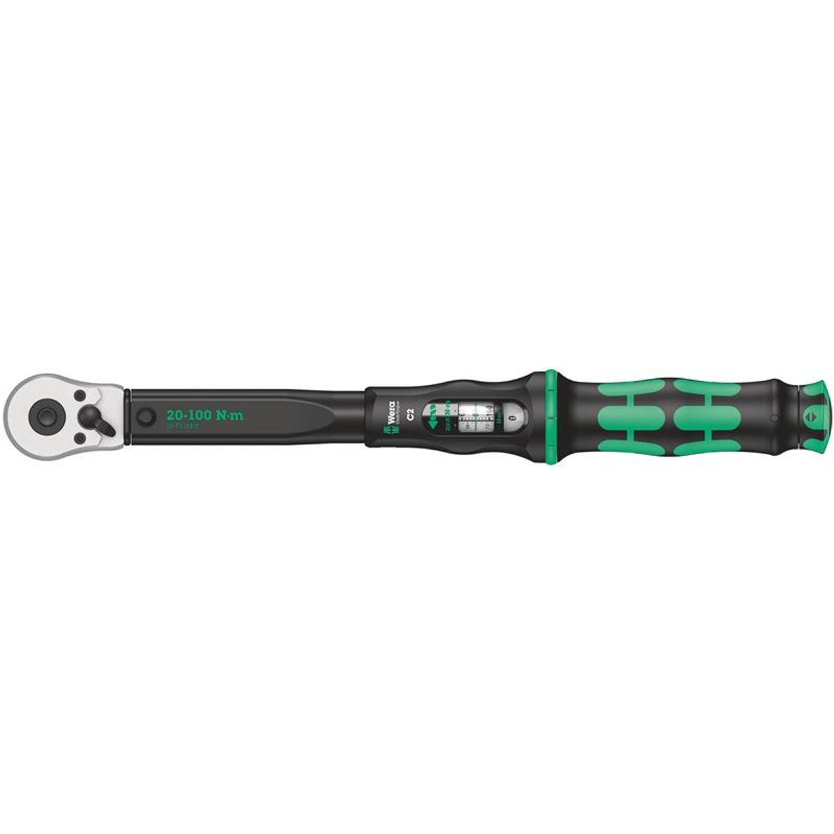 Wera Click-Torque C 2 momentnøgle med omskifter-skralde, 20-100 Nm