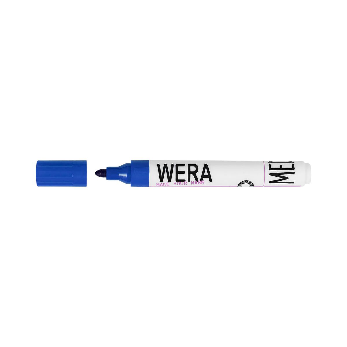 Wera marker rund spids - Permanent Blå 1,5mm