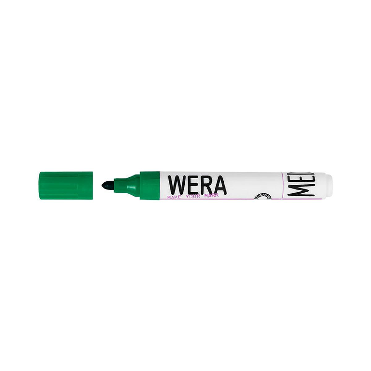 Wera marker rund spids - Permanent Grøn 1,5mm