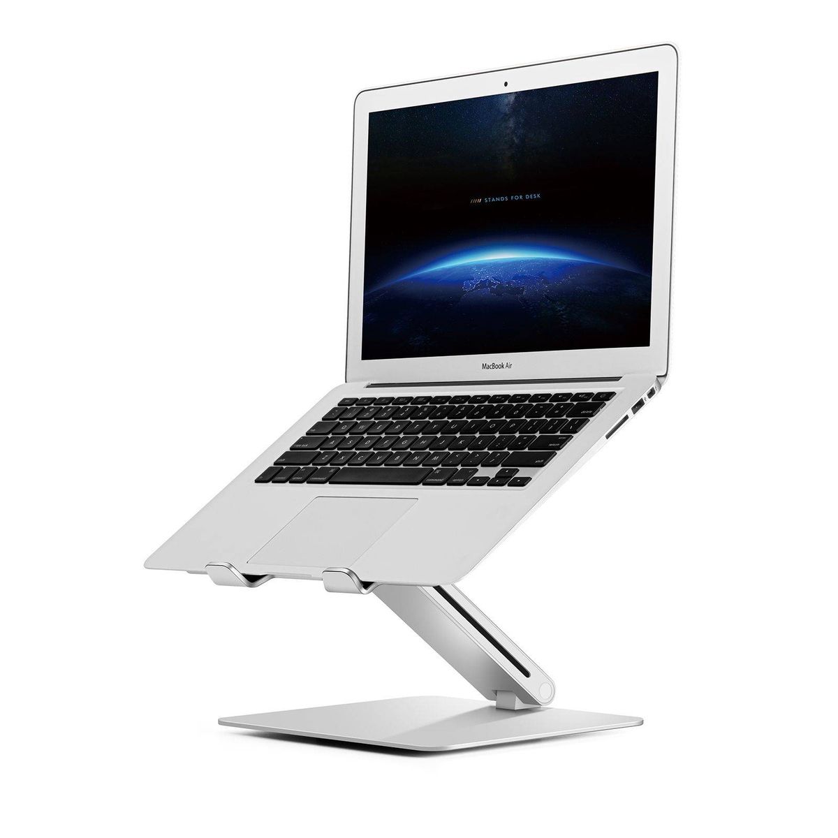 WERGON - Loke - Laptop/MacBook - Justerbar foldbar Alu Desktop Design holder 11-15,6 - Sølv