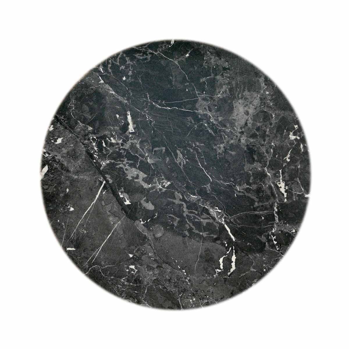 WERZALIT - Marmor Marquina bordplade rund - ø60cm