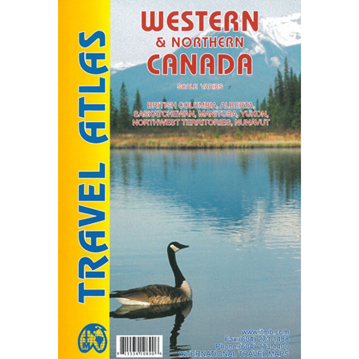 Western & Northern Canada Travel Atlas - Itm Publications - English Book