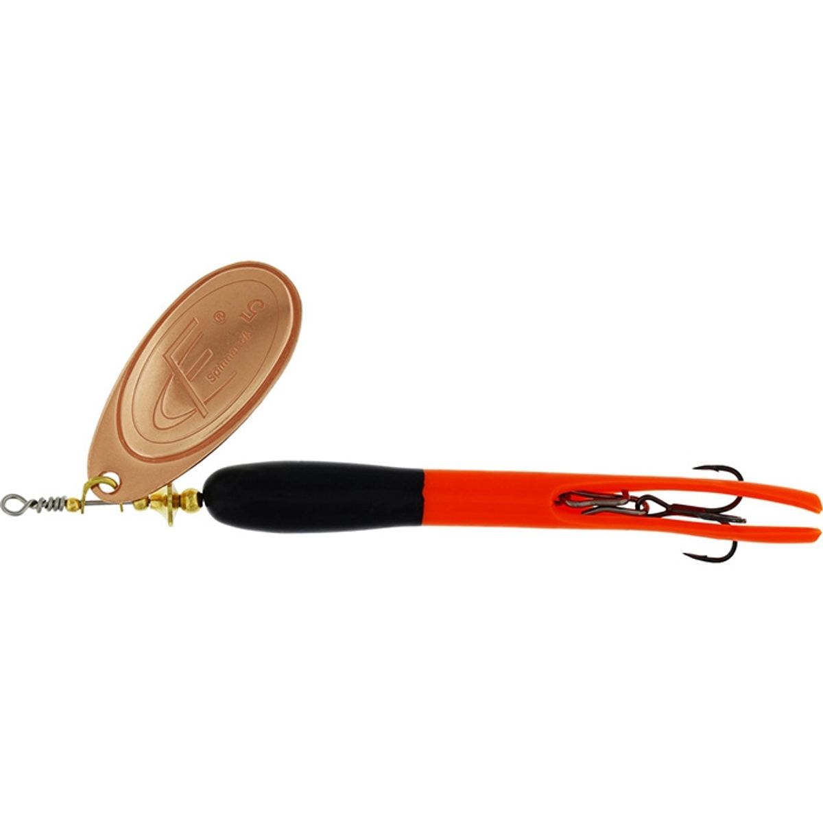 Westin FC Spinner Upstream 20g-sort/fl.Orange kobber - Kondomspinner