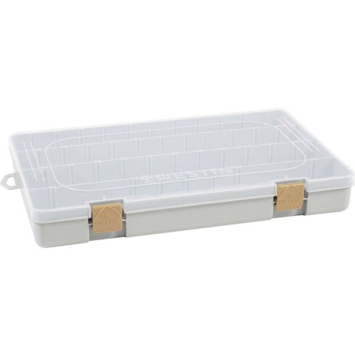 Westin W3 Tackle Box 36x22,5x4,8cm Grey/Clear