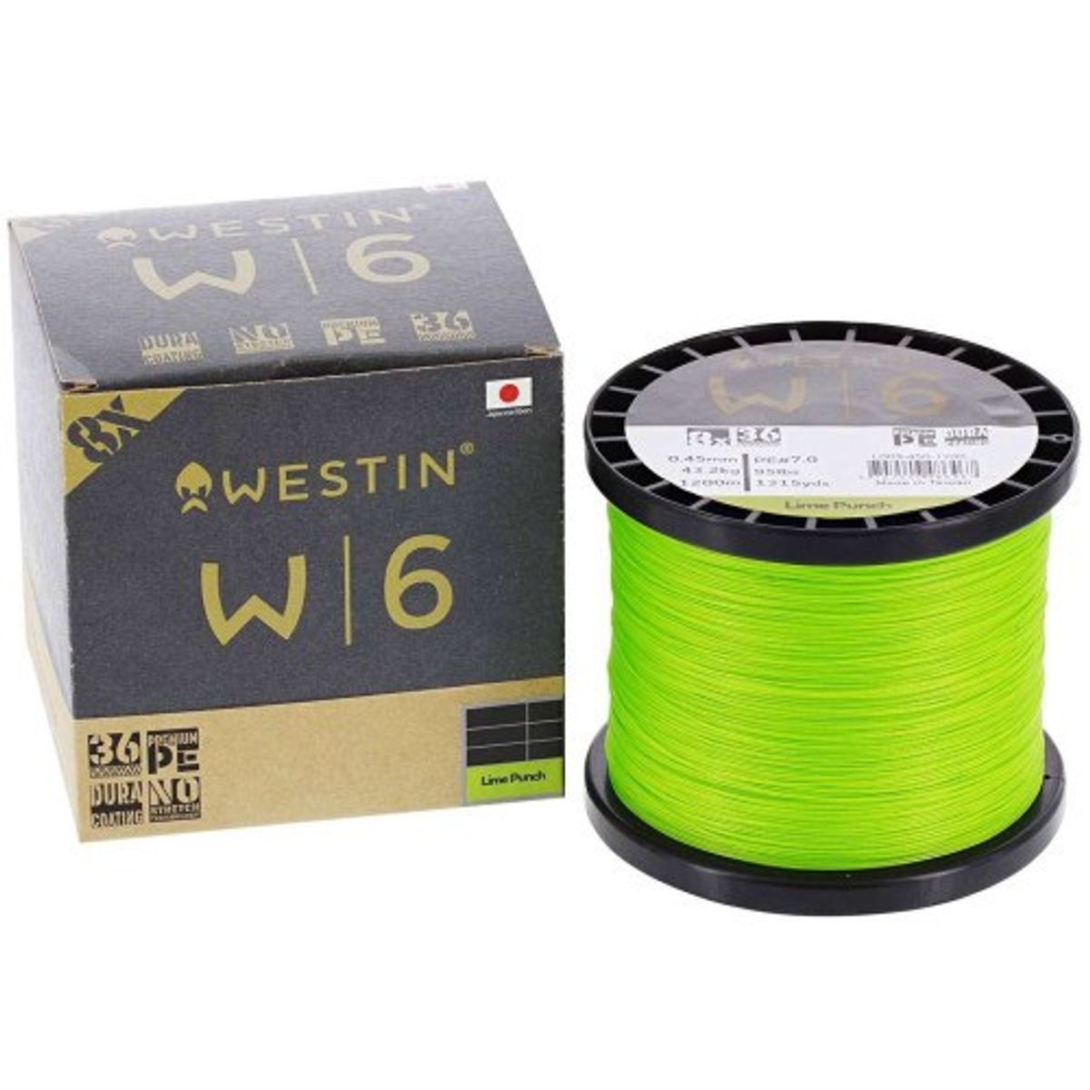 Westin W6 8 Braid Lime Punch 1500m