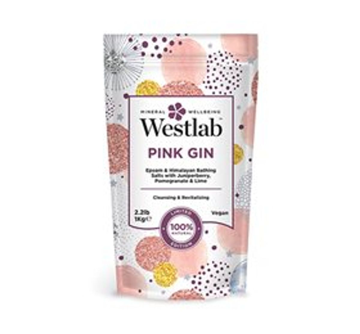 Westlab Badesalt Pink Gin &bull; 1 kg.