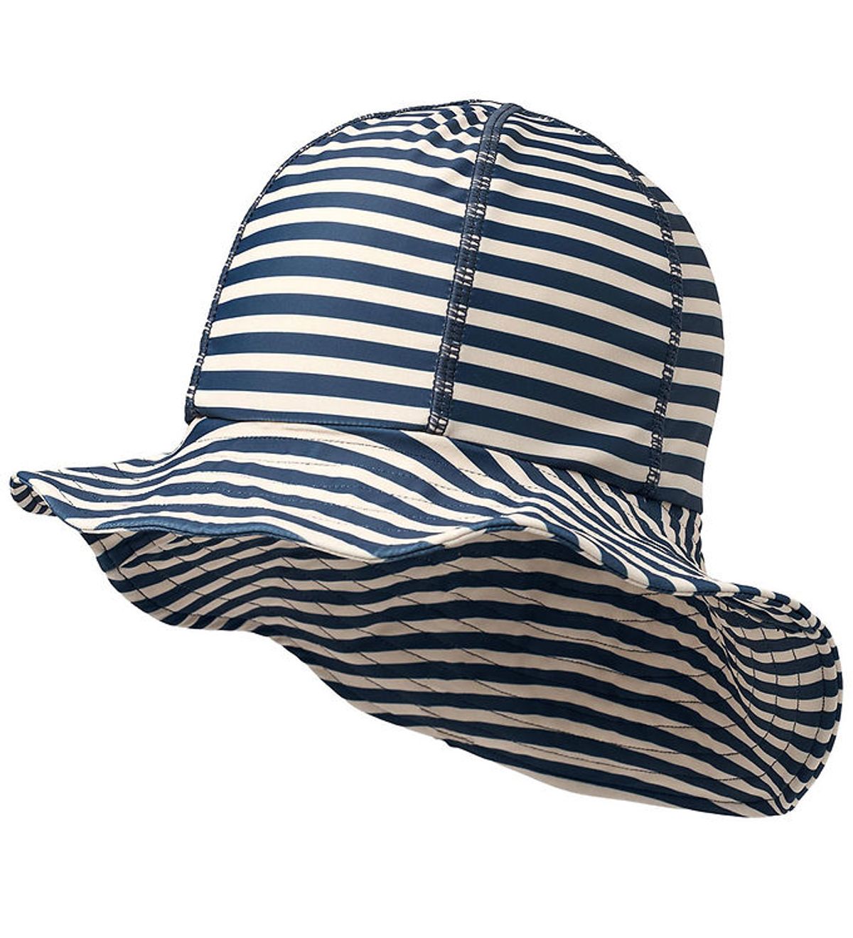 Wheat Badehat - UV40+ - Indigo Stripe