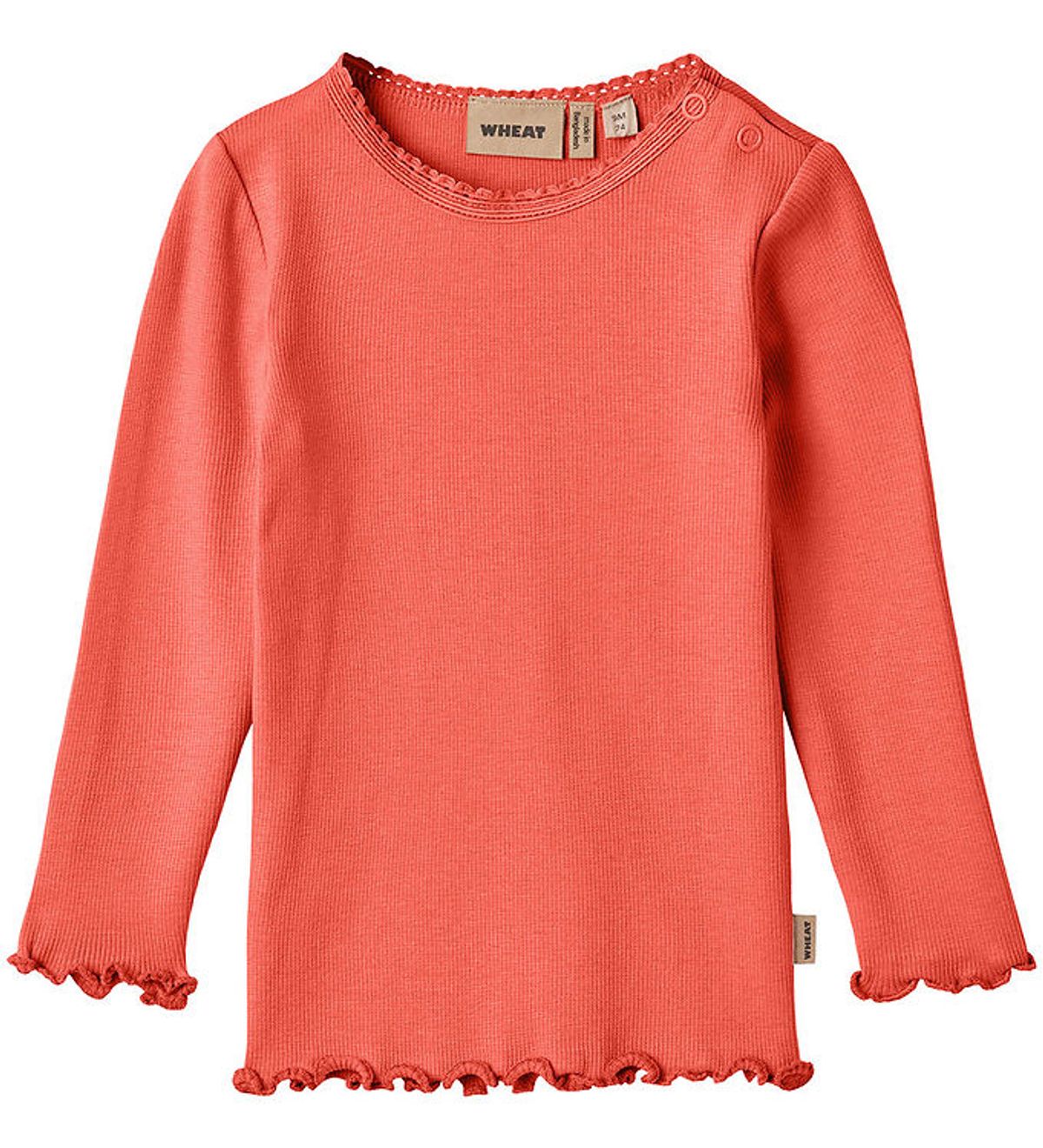 Wheat Bluse - Rib - Reese - Candy Red