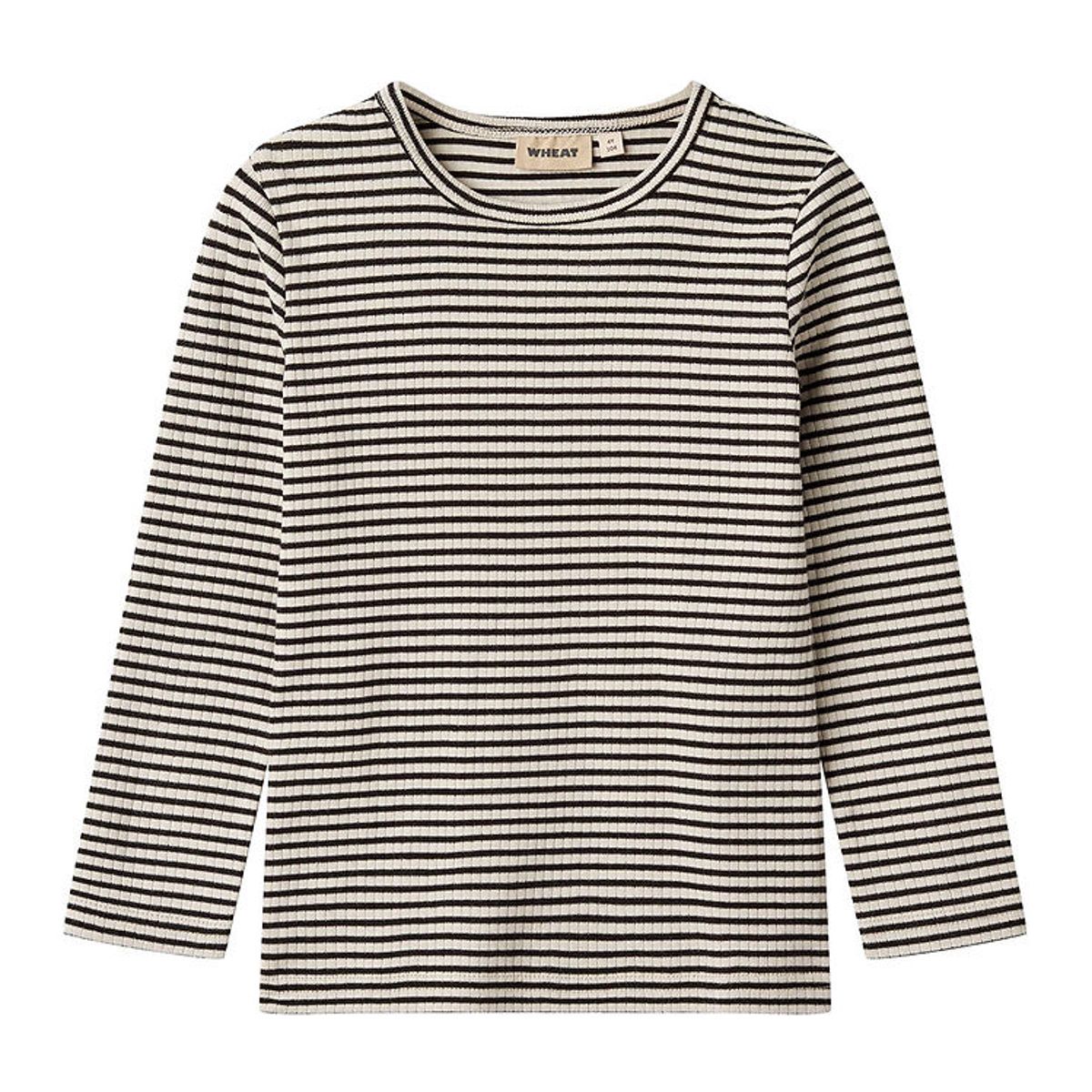 Wheat Bluse - Rib - Stig - Black Stripe