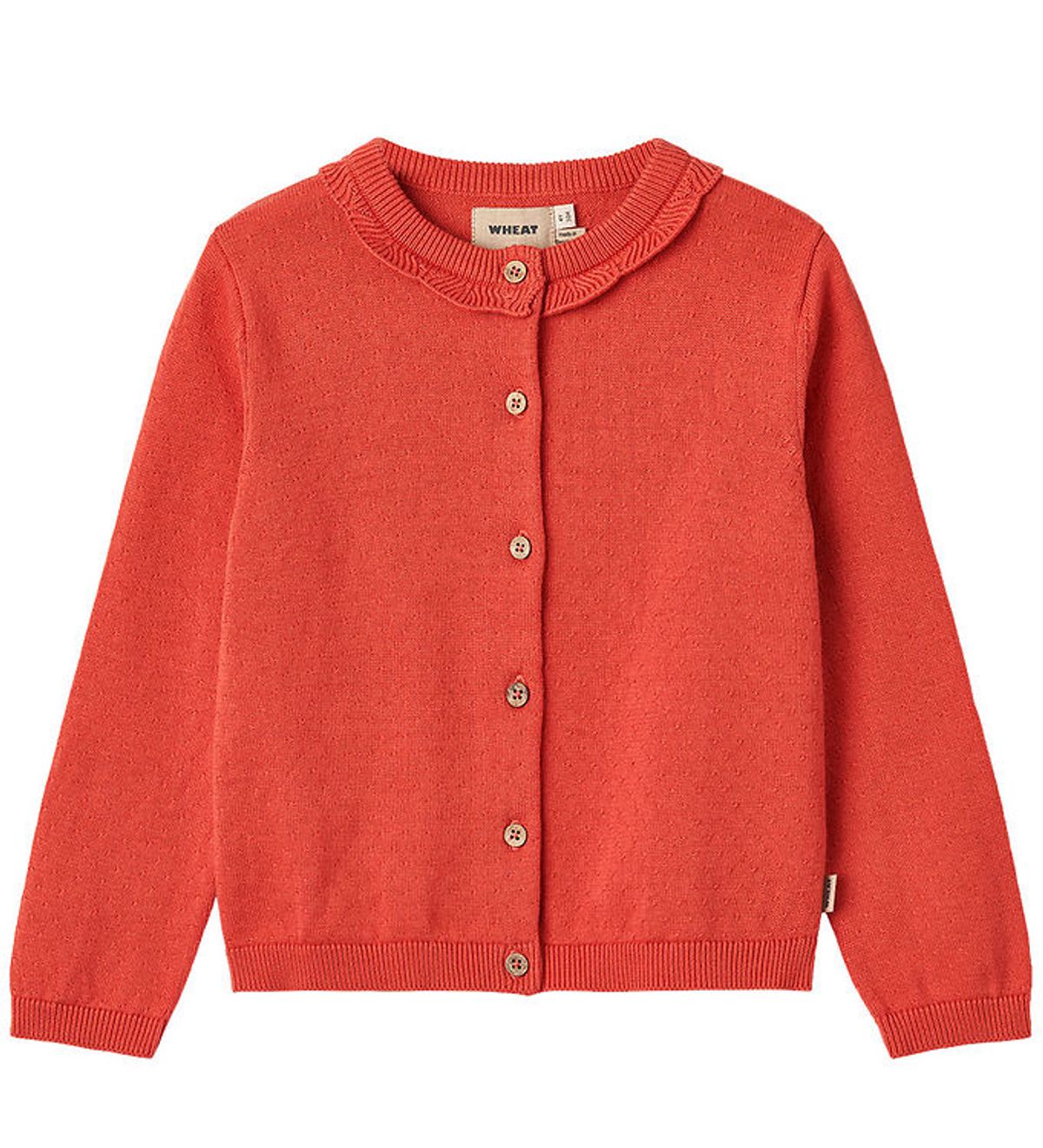 Wheat Cardigan - Strik - Amy - Candy Red