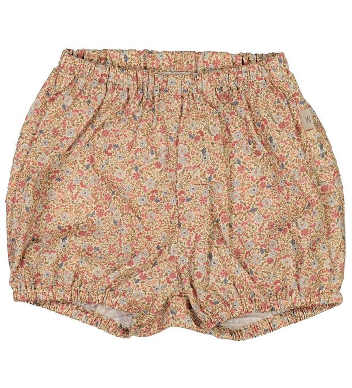 Wheat Shorts - Pleats - Porcelain Flowers