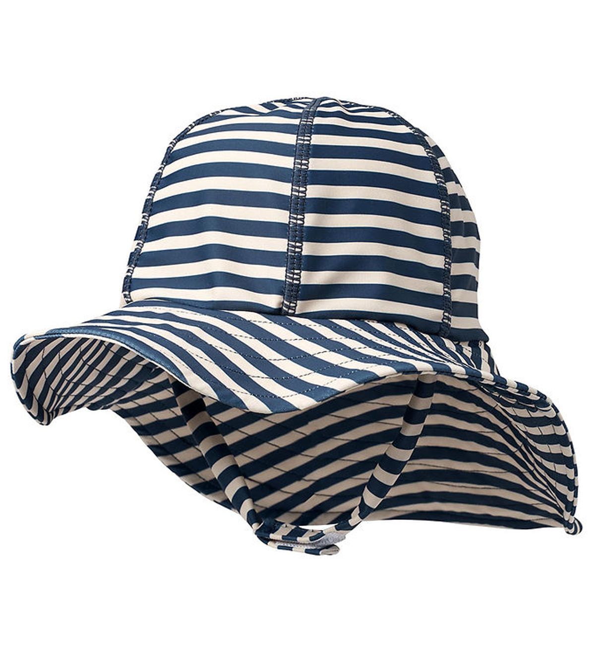 Wheat Solhat - UV40+ - Indigo Stripe m. Velcro