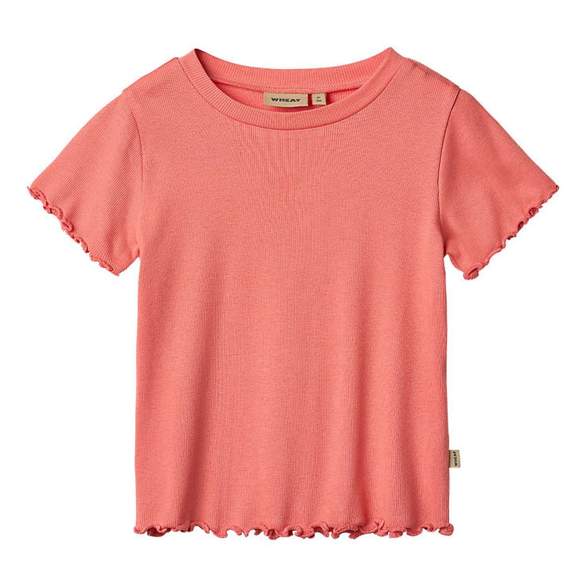 Wheat T-shirt - Rib - Irene - Light Coral