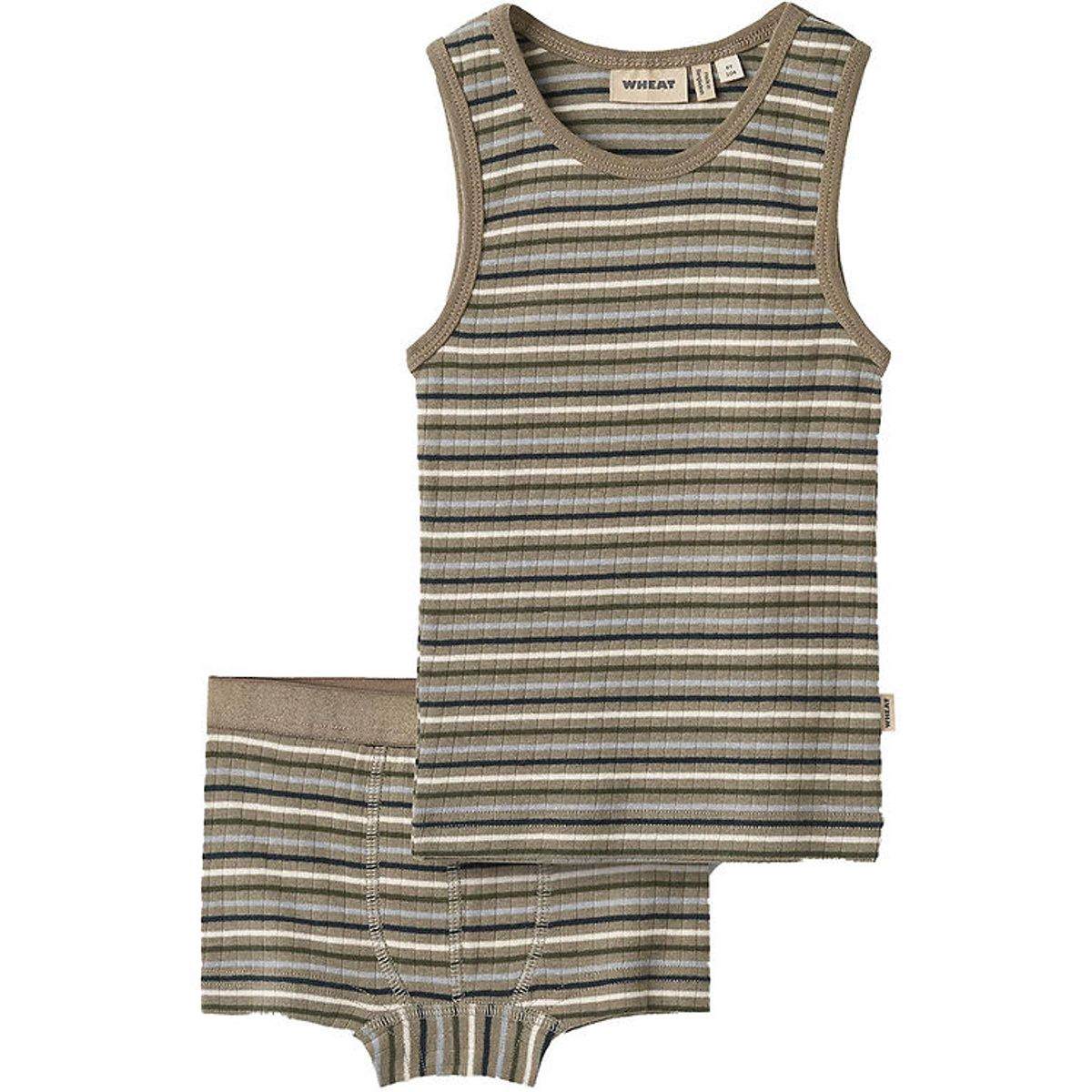 Wheat Undertøj - 2-delt - Rib - Lui - Multi Stripe