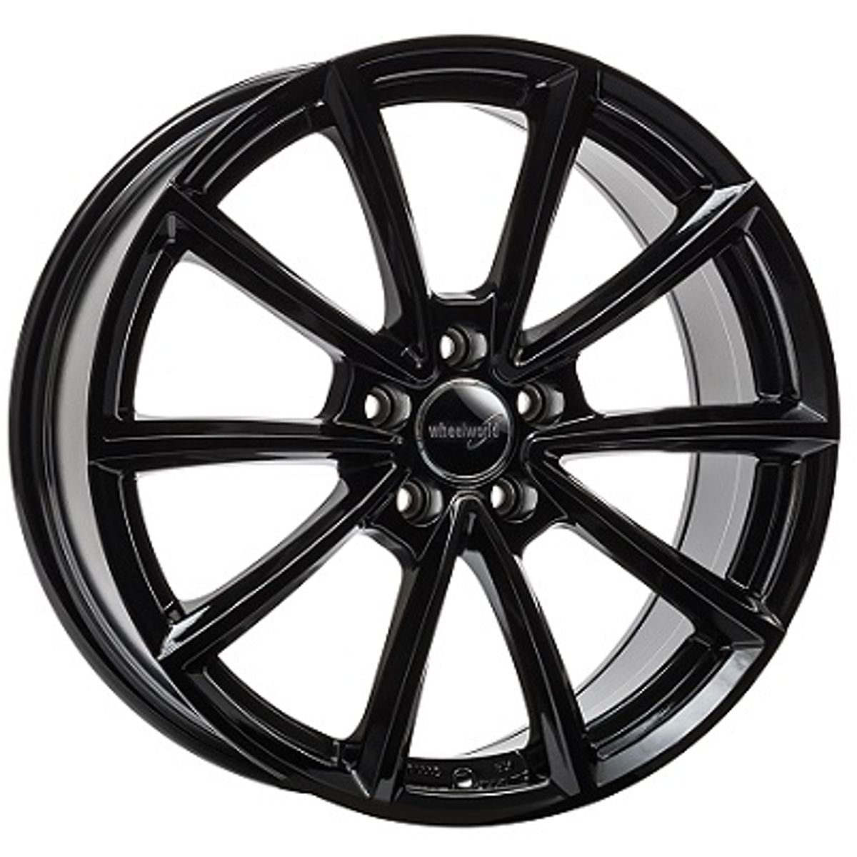 WheelWorld WH28 Schwarz gl?nzend lackiert