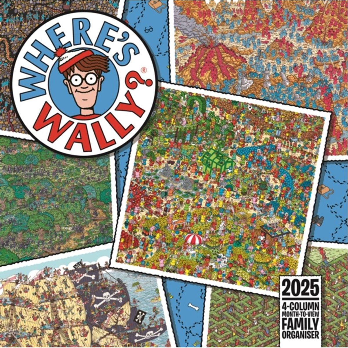 Wheres Wally Household Planner Wall Calendar 2025