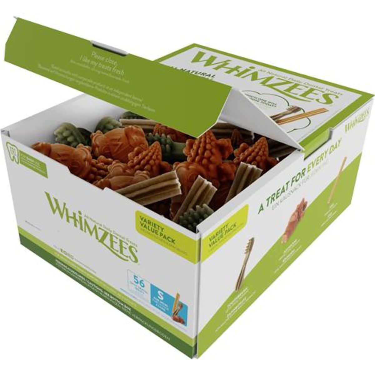 Whimzees Tyggeting Assorteret S, Glutenfri, Vegetarisk