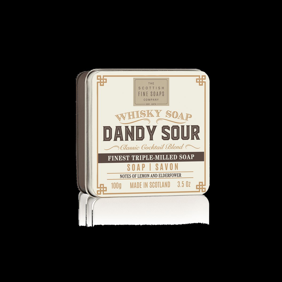 Whisky sæbe Dandy Sour - i tindåse