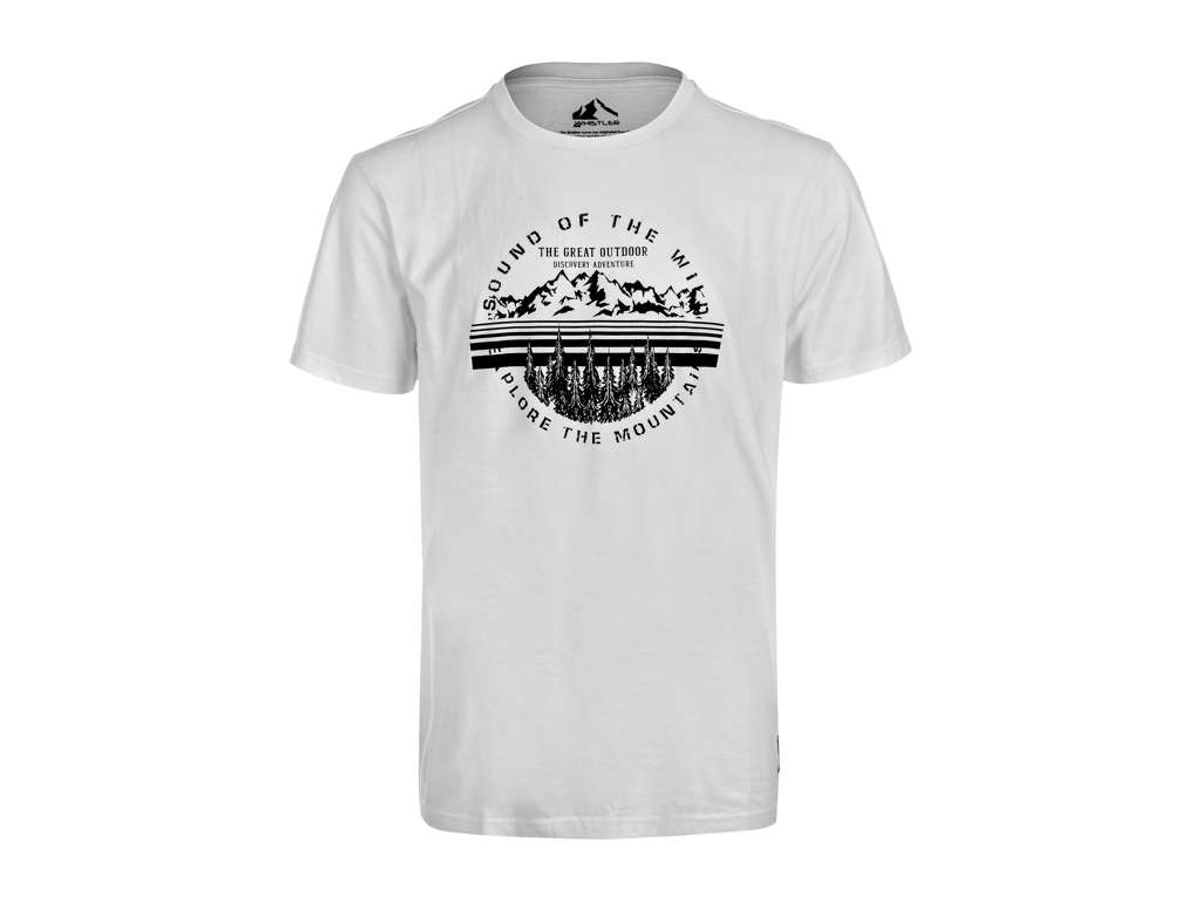 Whistler - Korbin M o-neck Printed T-shirt - T-shirt - White - Str. S